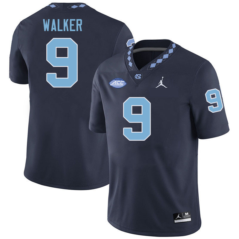 #9 Devontez Walker North Carolina Tar Heels Jerseys,Apparels,Uniforms Stitched-Navy